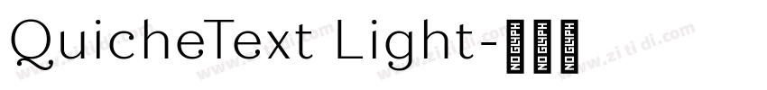 QuicheText Light字体转换